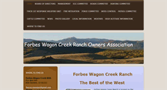 Desktop Screenshot of forbes-wagon-creek-roa.org