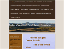 Tablet Screenshot of forbes-wagon-creek-roa.org